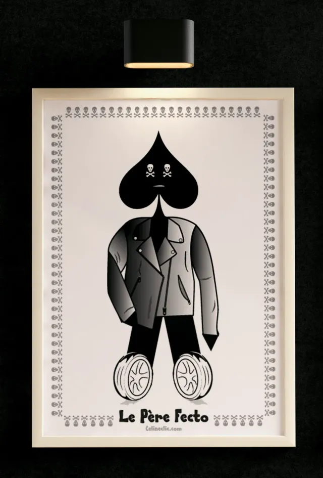 Celineclic And Create Le Père Fecto affiche 20x30 papier brillant
